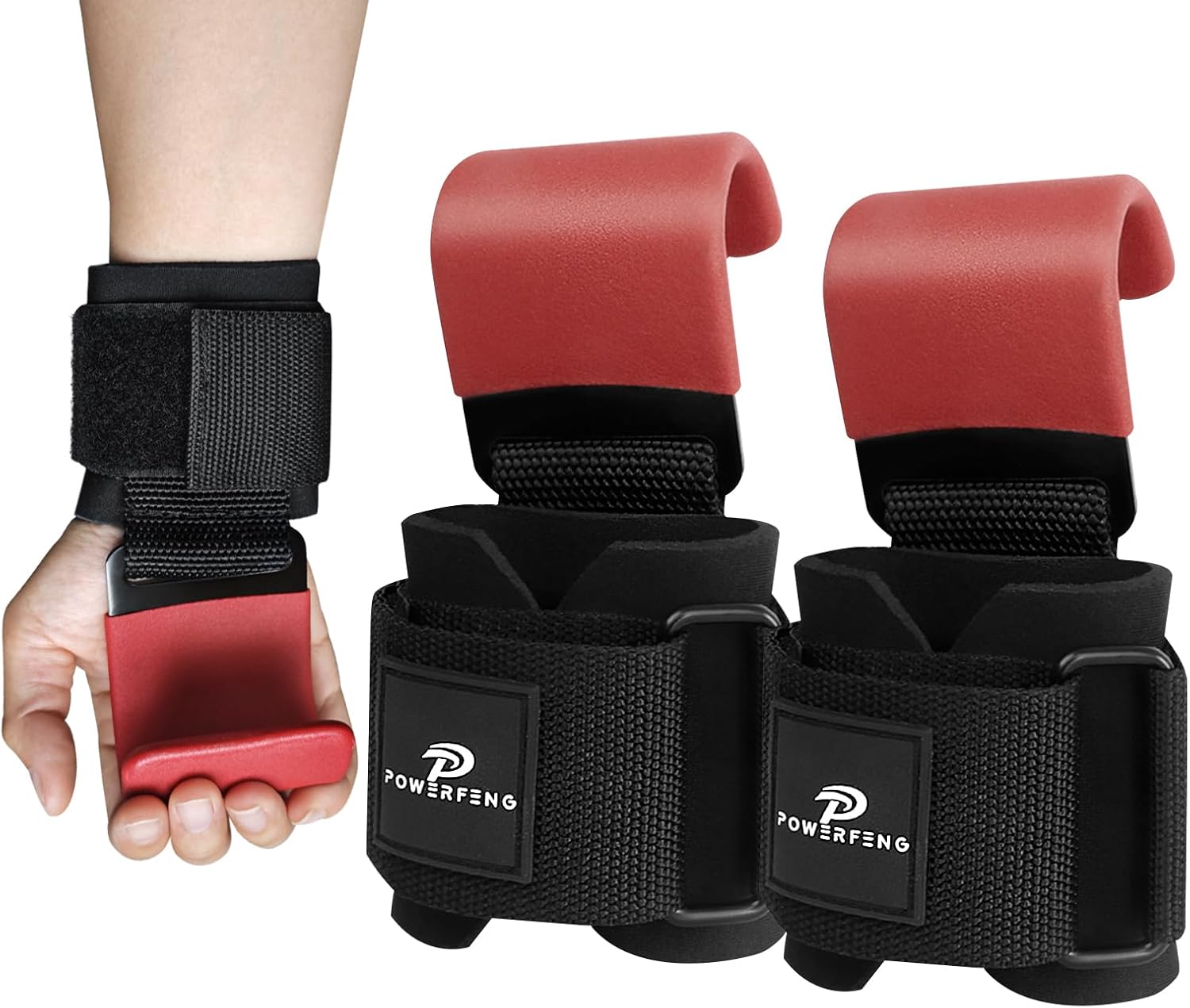 Elevate Your Lifts with Our Premium Lifting Hooks - Ultimate Wrist Straps for Deadlifts & Strength Training for All Fitness Levels