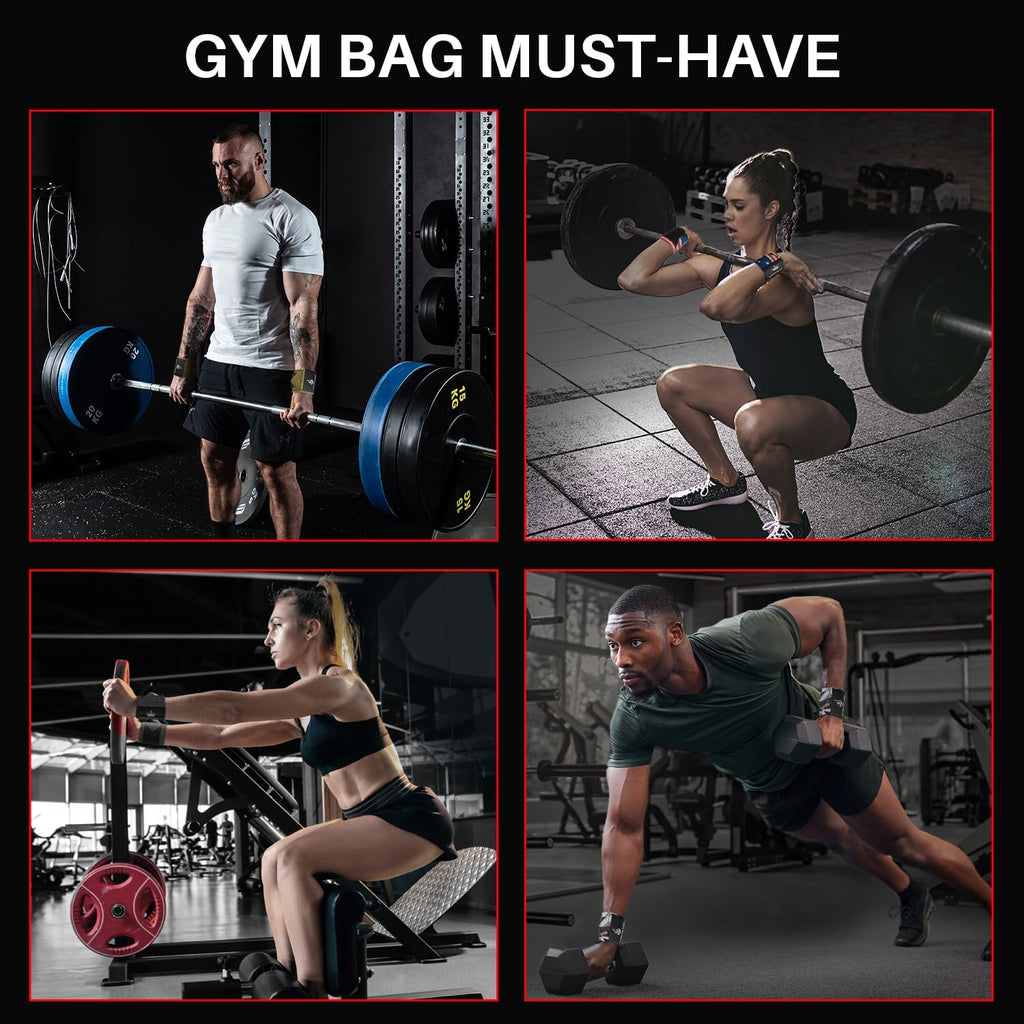 Heavy-Duty Weightlifting Wrist Wraps with Thumb Loop - 18" & 12" Sizes for Powerlifting, Strength Training, and Bodybuilding for Men and Women