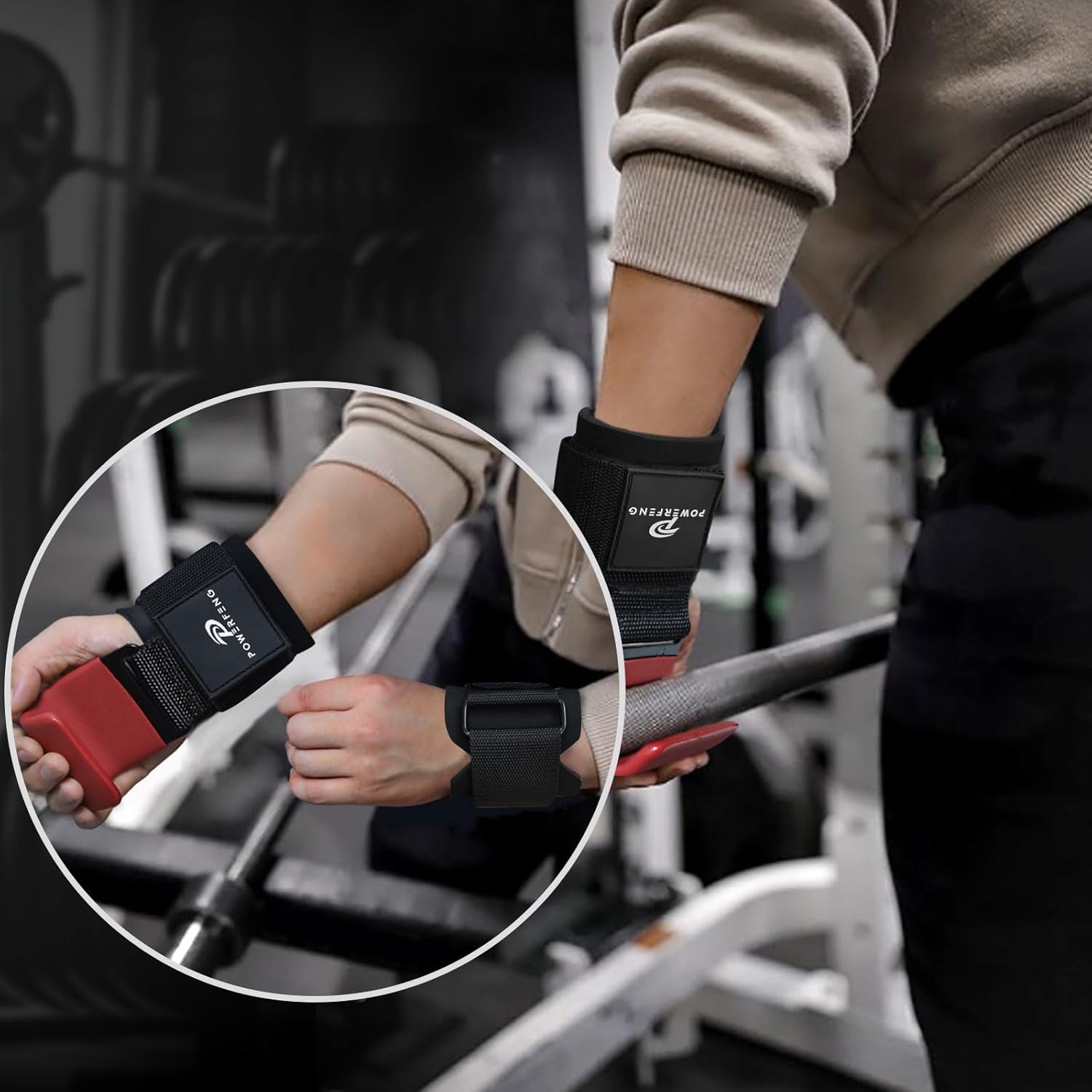 Elevate Your Lifts with Our Premium Lifting Hooks - Ultimate Wrist Straps for Deadlifts & Strength Training for All Fitness Levels
